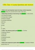 CDL Class A License Questions and Answers 2023 &lpar;Verified 116 Questions by Expert&rpar;