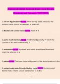 Dental Assistant Final Exam Review  questions and answers&lpar;2023&rpar; &lpar;verified answers&rpar;