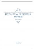 ISR3701 & Fin2601 Exam questions and answers Package deal