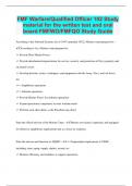 FMF Warfare/Qualified Officer 102 Study material for the written test and oral board FMFWO/FMFQO Study Guide 