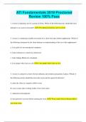 ATI Fundamentals 2019 Proctored Review 100&percnt; Pass