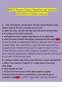 RPSGT Practice Exam 2&period;  Questions and Answers 2023 - 2024 &lpar;Verified Answers&rpar;