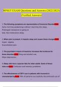RPSGT&comma; EXAM QUESTIONS&period;  Questions and Answers 2023 - 2024 &lpar;Verified Answers&rpar;