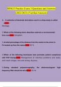 RPSGT Practice Exam 3&period;  Questions and Answers 2023 - 2024 &lpar;Verified Answers&rpar;