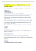 CDR DTR Practice Exam &lpar;2023&rpar; Possible questions with accurate answers&period;