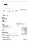 AQA AS PHYSICS Paper 2 June 2022  official question paper