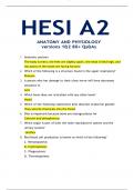 HESI A2 EXAM TEST BANK 2024&sol;2025 FOR MATH&comma; SCIENCE&comma; READING&comma; VOCABULARY&comma; GRAMMAR&comma; BIOLOGY&comma; ANATOMY & PHYSIOLOGY & CHEMISTRY QUESTIONS AND CORRECT ANSWERS &lpar;GUARANTEED PASS&rpar;