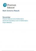 Mark Scheme (Result) November 2022 Pearson Edexcel GCE Mathematics Advanced Subsidiary Level in Mathematics Paper 8MA0/01
