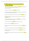 CCI ARDMS Registry review practice questions & answers 2023&sol;2024