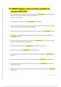 CCI ARDMS Registry review practice questions & answers 2023&sol;2024