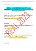 NURS 6512 MIDTERM EXAM LATEST 2023  VERSION 1:Advanced Health Assessment:(Recent Solutions and Resources for multiple versions)