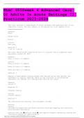 PRAC 6550week 4 Advanced Care Of Adults In Acute Settings II Practicum 2023-2024