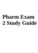 Pharm Exam 2 Study Guide 2023