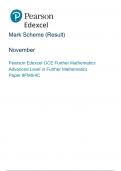Mark Scheme (Result) November 2022 Pearson Edexcel GCE Further Mathematics Advanced Level in Further Mathematics Paper 9FM0/4C