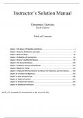 Elementary Statistics A Step By Step Approach 10e Allan Bluman (Solution Manual)