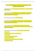 Laws and Regulations for QAC Exam Questions and Answers 2023 Rated A&plus;