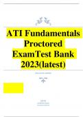 ATI Fundamentals Proctored Exam Test Bank 2023&lpar;latest&rpar;