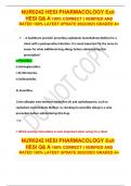NUR0242 HESI PHARMACOLOGY Exit HESI Q& A 100&percnt; CORRECT 2023&vert;2024 UPDATE 