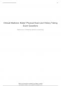 Clinical Medicine&colon; Bates' Physical Exam and History Taking Exam
