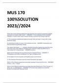 MUS 170  100&percnt;SOLUTION  2023&sol;&sol;2024