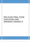 NSG 6340 FINAL EXAM QUESTIONS AND ANSWERS GRADED A