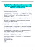 NUR 2474 Pharm Quiz Module 8 Completed 2023&sol;  2024 with All Questions and Answers&sol; NUR 2474 Pharmacology Rasmussen