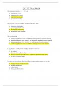 QNT 275 FINAL EXAM&period;