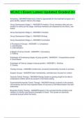 NCAC I Exam Latest Updated Graded A&plus;