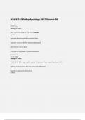 NURS 231 Pathophysiology 2022Module 1 - Module 10 Exams & Final Exam Bundle ;Latest 2022/2023