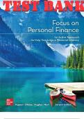 TEST BANK for Focus on Personal Finance 7th Edition by Jack R. Kapoor. ISBN 9781264111954. Complete 14 Chapters.