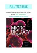 Test Bank For Microbiology: An Introduction Plus Mastering Microbiology, 13th Edition By Gerard J. Tortora