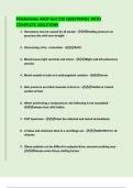 Phlebotomy ASCP test 250 QUESTIONS&vert; WITH COMPLETE SOLUTIONS