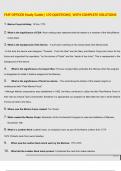 FMF OFFICER Study Guide&vert; 170 QUESTIONS&vert; WITH COMPLETE SOLUTIONS
