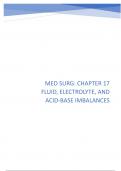 MED SURG&colon; CHAPTER 17  FLUID&comma; ELECTROLYTE&comma; AND  ACID-BASE IMBALANCES
