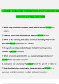 Colorado Esthetician Written Exam Questions and Answers &lpar;Verified Answers&rpar;