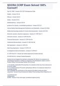 SOCRA CCRP Exam Solved 100&percnt; Correct&excl;&excl;