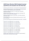 AVID Exam Review 2023 Graded A&semi;actual questions and answers for the final test