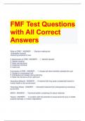 FMF Test Questions with All Correct Answers 