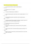 Chem 30A Quiz Chemistry & Measurement