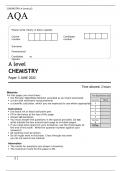 AQA A level CHEMISTRY Paper 3 JUNE 2022 QUESTION PAPER