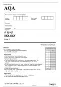 AQA A level BIOLOGY Paper 1 JUNE 2022 QUESTION PAPER