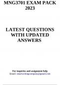 MNG3701 EXAM PACK 2023