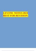 LEV3701 NOTES 2023 BEST FOR REVISION.