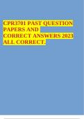 CPR3701 PAST QUESTION PAPERS AND CORRECT ANSWERS 2023 ALL CORRECT.