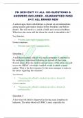 PN HESI EXIT V1 ALL 160 QUESTIONS &  ANSWERS INCLUDED -GUARANTEED PASS  A&plus;&excl;&excl;&excl; ALL BRAND NEW