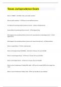 Bundle for Texas Jurisprudence tests compilation &vert; everything you need &vert; verified
