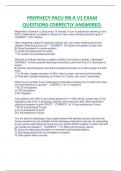 PROPHECY PACU RN A V1 EXAM  QUESTIONS CORRECTLY ANSWERED
