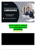 RN VATI Mental Health 2019 Assessment With Rationales