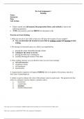 Pre Lab Assignment 2-Staining EXAM 1 Study Guide