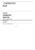 AQA JUNE 2022 GCSE CHEMISTRY 8462/2H Paper 2 Higher Tier FINAL MARK SCHEME 